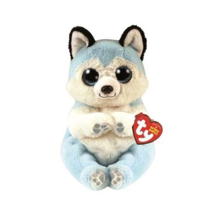 Ty Beanie Bellies THUNDER, 15 cm - modrý husky (3)