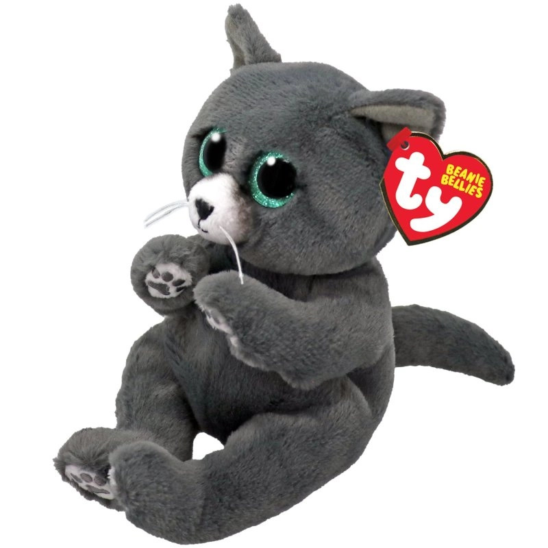 Ty Beanie Bellies Binx ruská modrá kočka plyšová 15 cm - 1 kus