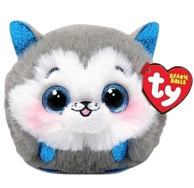 TY Beanie Balls SLUSH šedivý husky 10 cm