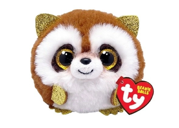 Ty Beanie Balls PICKPOCKET brown raccoon 6