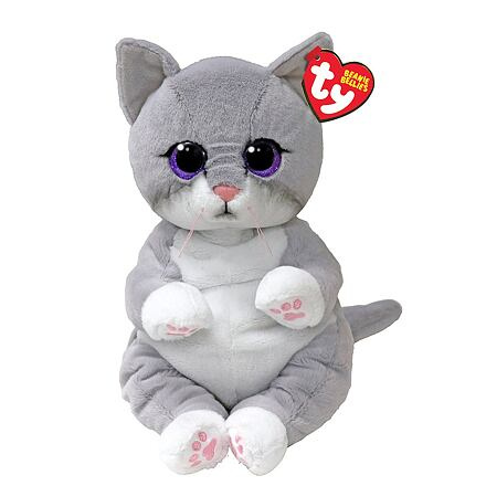 TY Beanie Bellies kočka maskot šedá 24 cm