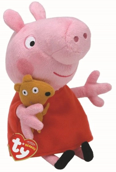 Beanie Babies Lic PEPPA PIG - Peppa 15 cm