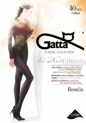 Punčocháče Gatta Rosalia 40 den 6-XXL mocca 6-XXL