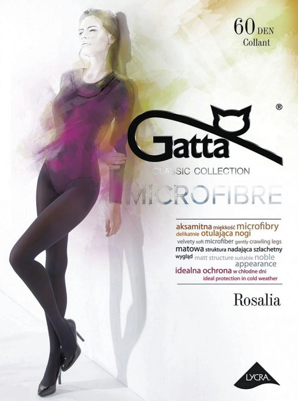 Punčochové kalhoty Gatta Rosalia 60 den 2-4 blu jeans/odd.tmavě modrá 3-M