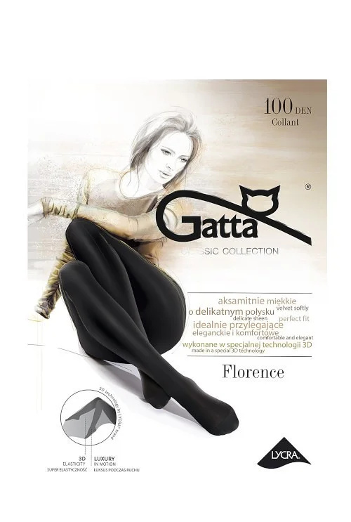 Dámské punčochové kalhoty Gatta Florence 100 den nero/černá 2-S