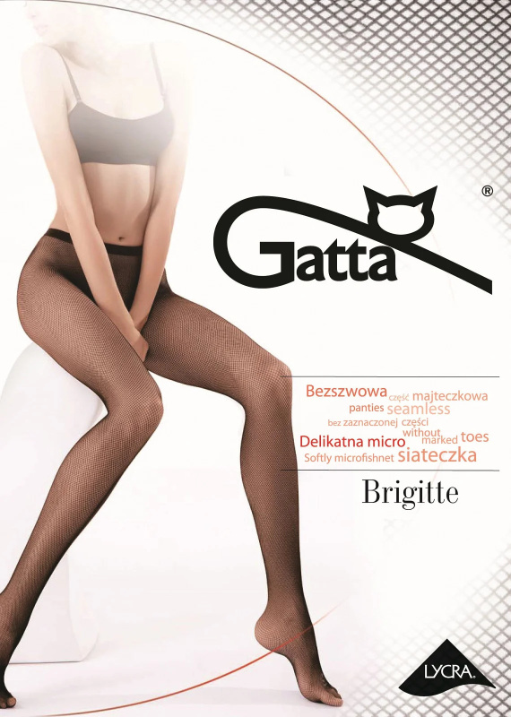 Dámské punčochové kalhoty Gatta| Brigitte nr 06 nero/černá 3/4-M/L