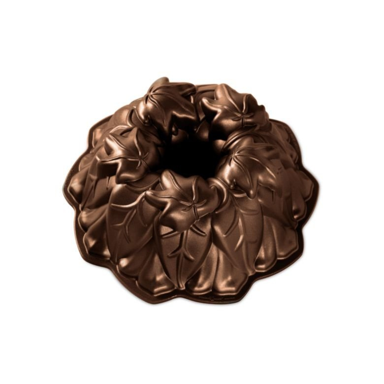 Nordic Ware Forma na bábovku Lístky, tmavě měděná, 2,1 l 85948