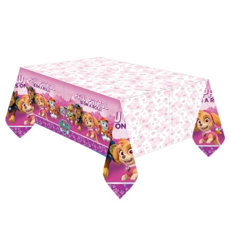 Paw Patrol Pink plastový ubrus 137 × 243 cm - 1 kus