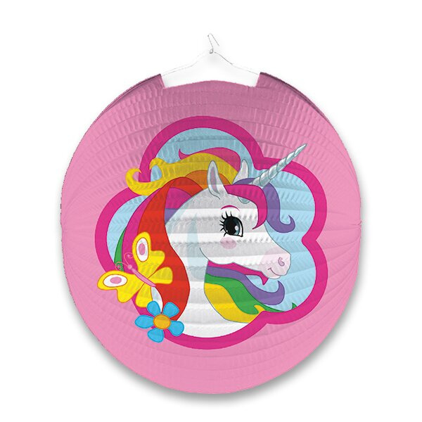 Amscan Lampion jednorožec 25cm