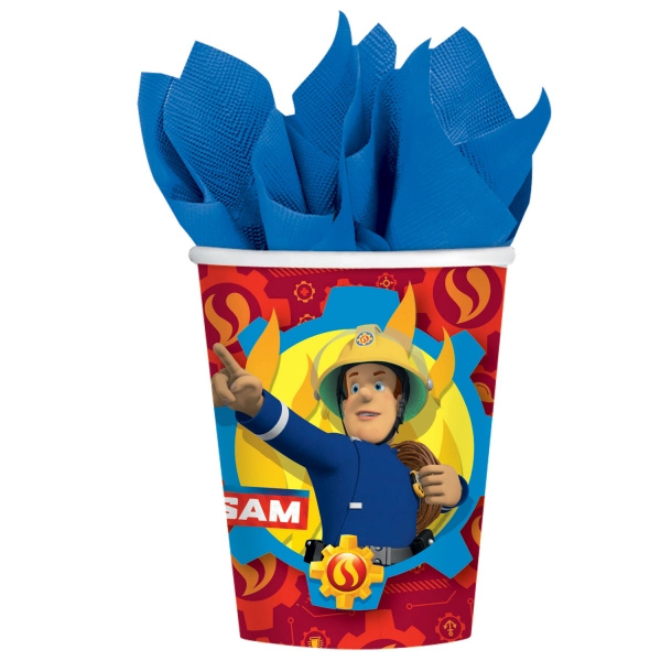 Feuerwehrmann Sam 2017 - papírové kelímky 250 ml (8 ks)