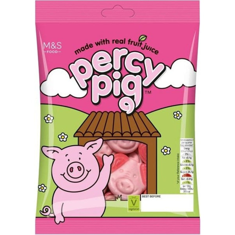 Marks & Spencer Měkké žvýkací bonbóny Percy Pig s ovocnými šťávami