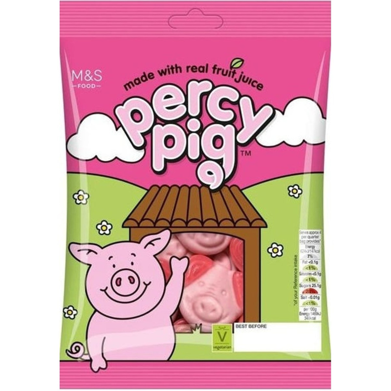 Marks & Spencer Žvýkací bonbóny Percy Pig s ovocnými šťávami