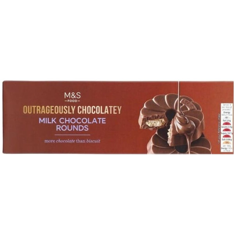 Marks & Spencer Sušenky s mléčnou čokoládou