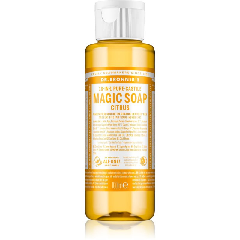 Dr. Bronner’s Citrus tekuté univerzální mýdlo 100 ml