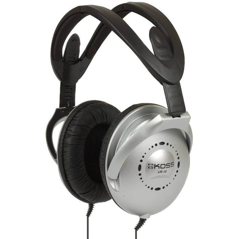 Sluchátka Koss UR 18 / 25 Hz–15 kHz / černá/stříbrná Varianta: ivi1