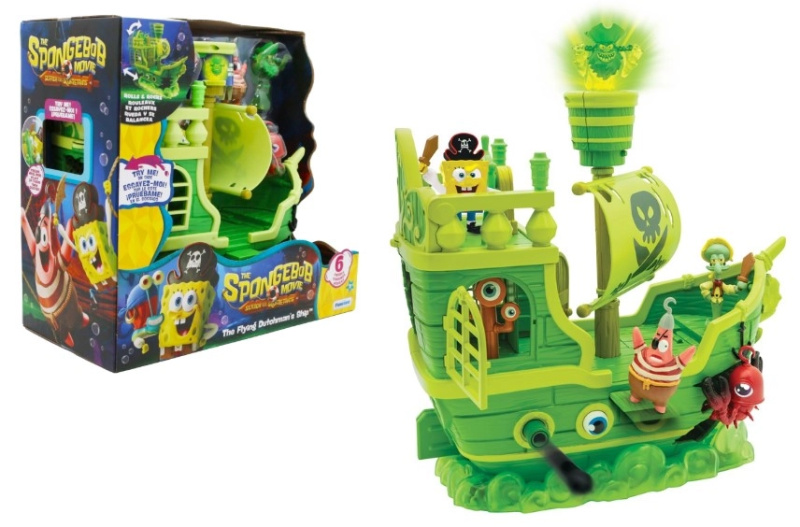 SpongeBob – pirátská loď létající Holanďan se 6 figurkami
