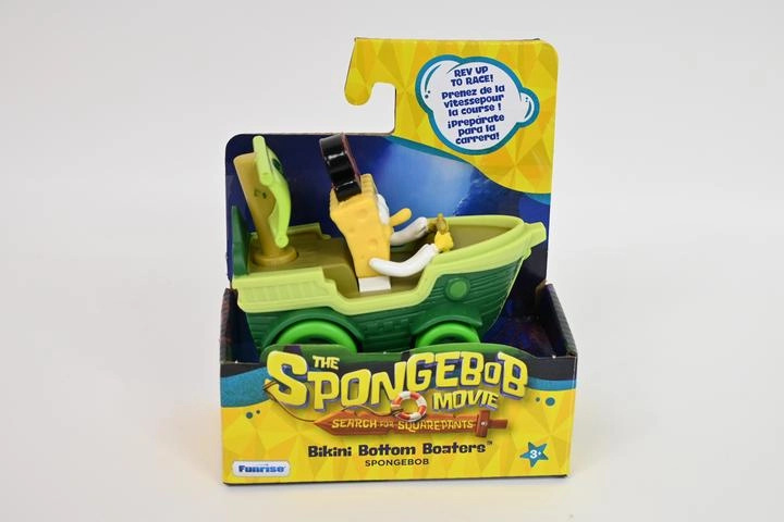 SpongeBob filmové vozidlo – pirátská loď na kolečkách s figurkou