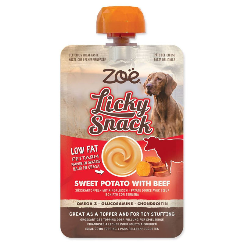Pochoutka Zoë Licky Snack batáty s hovězím masem, 85 g