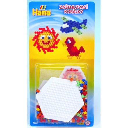 Hama Korálkový set s šestiúhelníkem MIDI 400 korálků