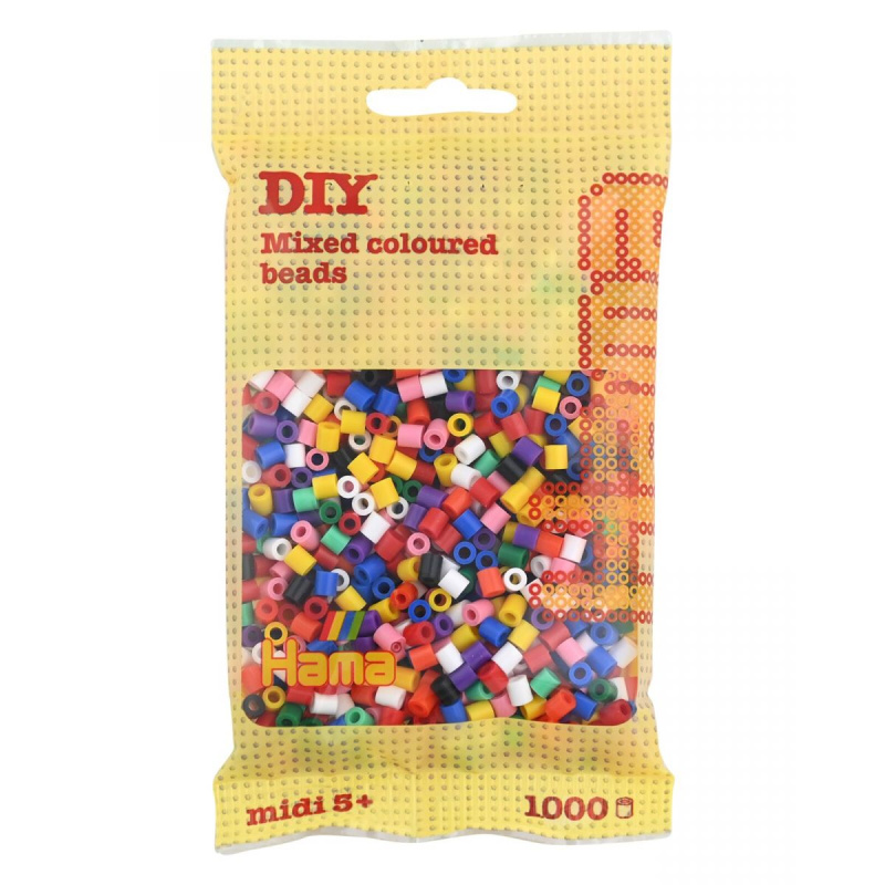 Hama Zažehlovací korálky MIDI - mix barev 1000 ks