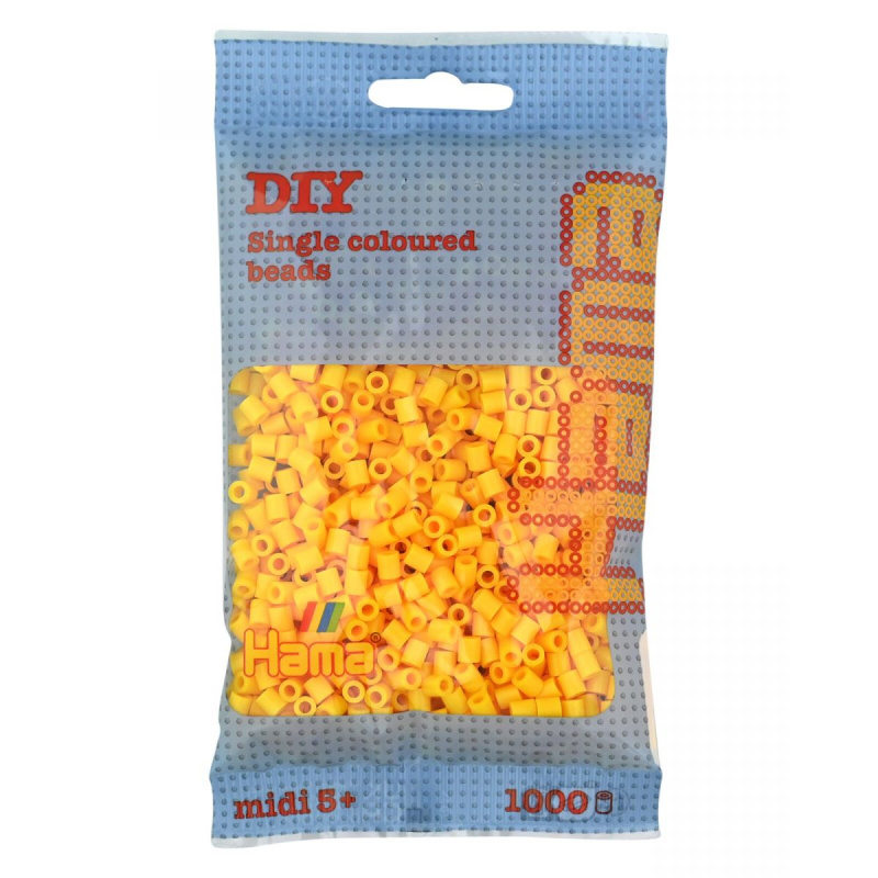 Hama H207-03 Midi korálky žluté 1000ks