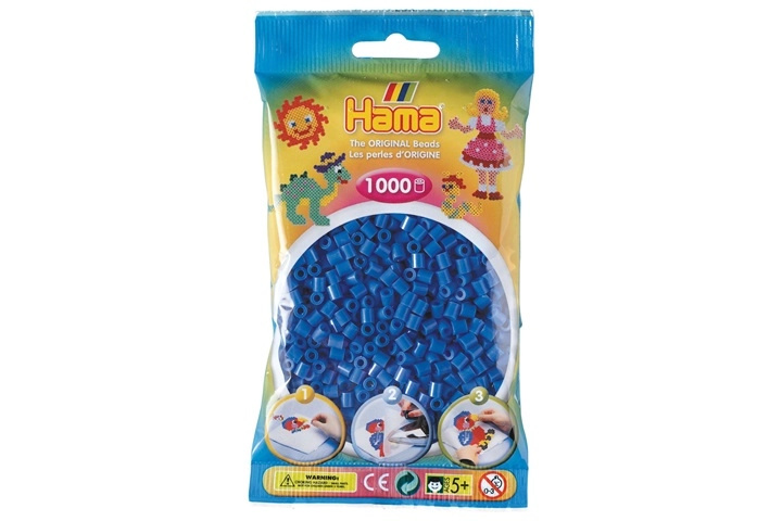 Hama Zažehlovací korálky MIDI - modré 1000ks