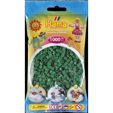 Hama Zažehlovací korálky MIDI - zelené 1000 ks