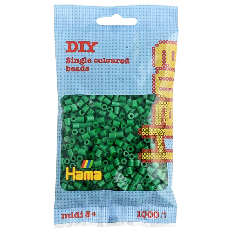 Hama Zažehlovací korálky MIDI - zelené 1000 ks