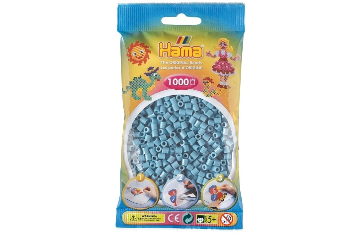 Hama midi zažehlovací korálky pastelově modré 1000 ks