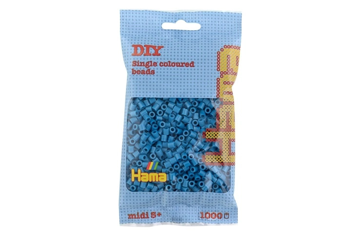 Hama midi zažehlovací korálky 1000 ks azurově modré
