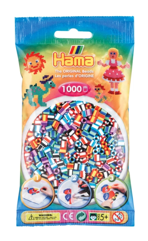 Hama Zažehlovací korálky MIDI - duhové mix 1.000ks