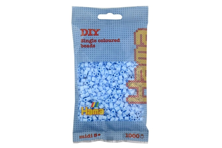 Hama midi zažehlovací korálky pastelově modré 1000 ks