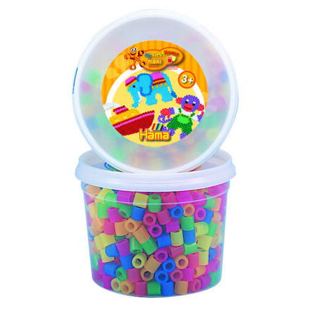 Hama Mix korálků v tubě v neonových barvách - 600 ks - MAXI