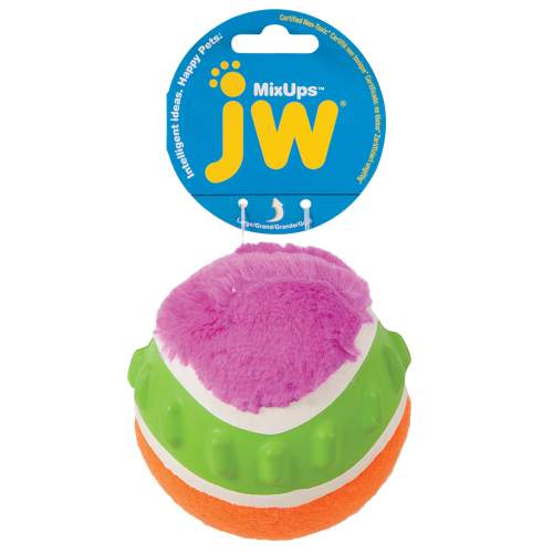 Hračka pro psy - JW Mixups - Ribbed Ball L - 10 cm