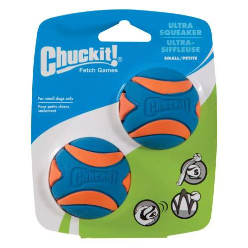 Míček Ultra Squeaker Ball Small 5 cm - 2 na kartě