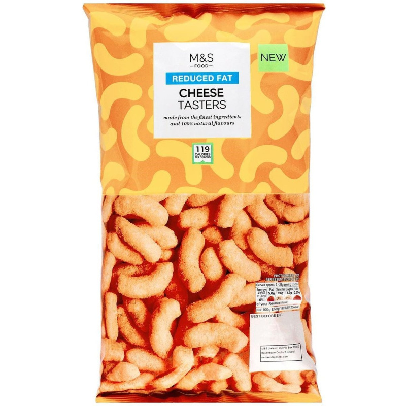 Marks & Spencer Kukuřičný snack se sýrovou příchutí se sníženým obsahem tuku