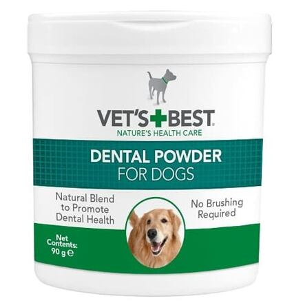 Vet's Best Dentální prášek na zuby pro psy Dental Powder 90 g