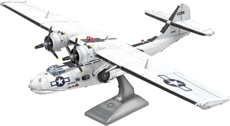 METAL EARTH 3D puzzle Letájící člun Consolidated PBY Catalina