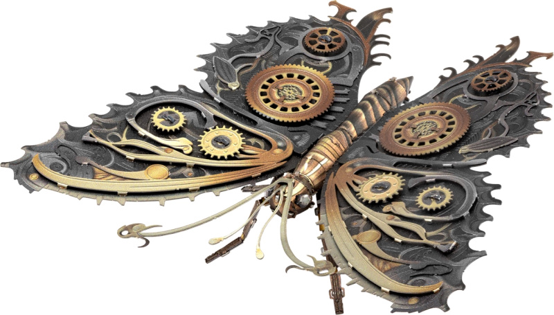 3D puzzle Steampunkový motýl