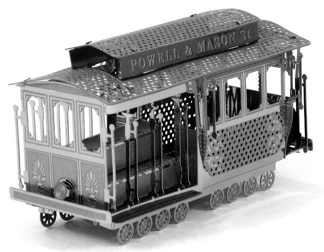 Metal Earth 3D puzzle Lanová tramvaj v San Franciscu 13 ks