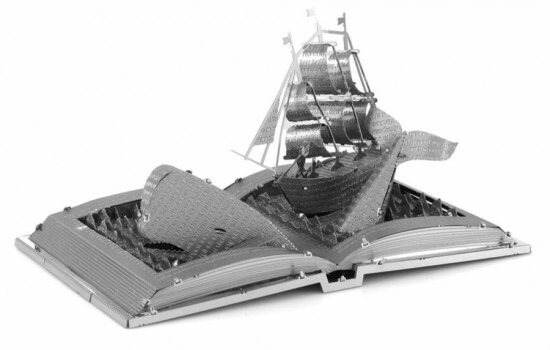 Metal Earth 3D puzzle Kniha: Bílá velryba 33 ks