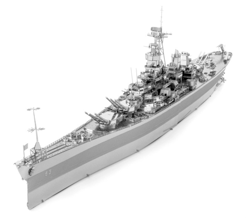 Metal Earth 3D puzzle USS Missouri BB‑63 ICONX – kovový model bitevní lodi