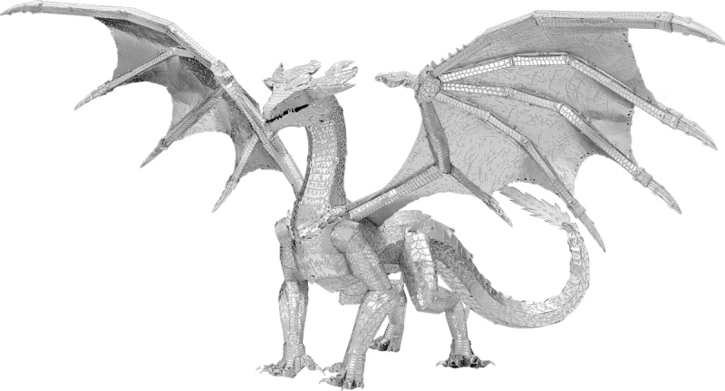 METAL EARTH 3D puzzle Premium Series: Ocelový drak