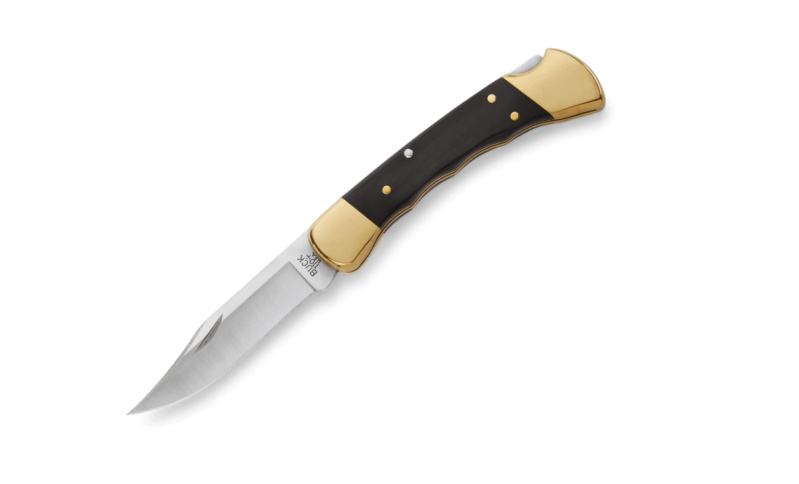 Buck 110 folding hunter finger grooved zavírací lovecký nůž s pouzdrem