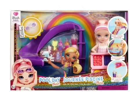 Rainbow High sada s bazénem a sestrou