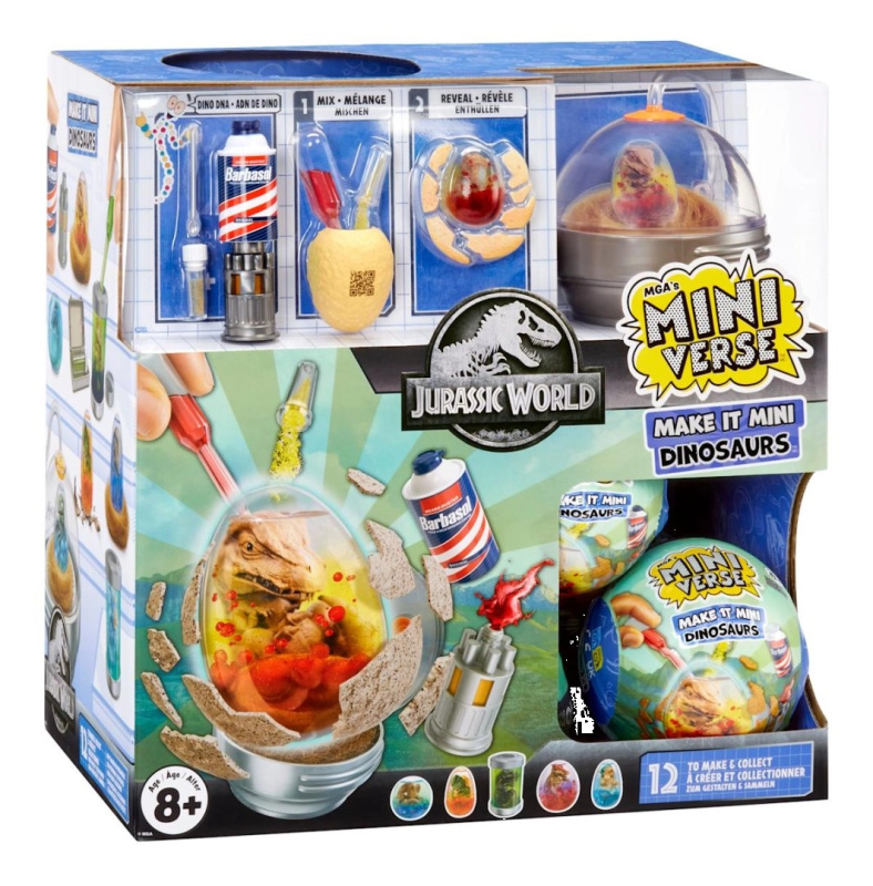 Miniverse Make It Mini Dinosaurs JURASSIC WORLD – kreativní mini dinosauři v kapsli