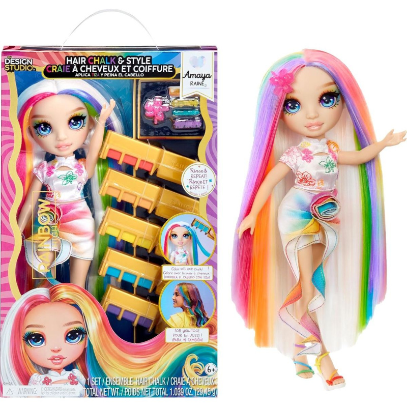 Rainbow High Panenka s křídami na vlasy - Amaya