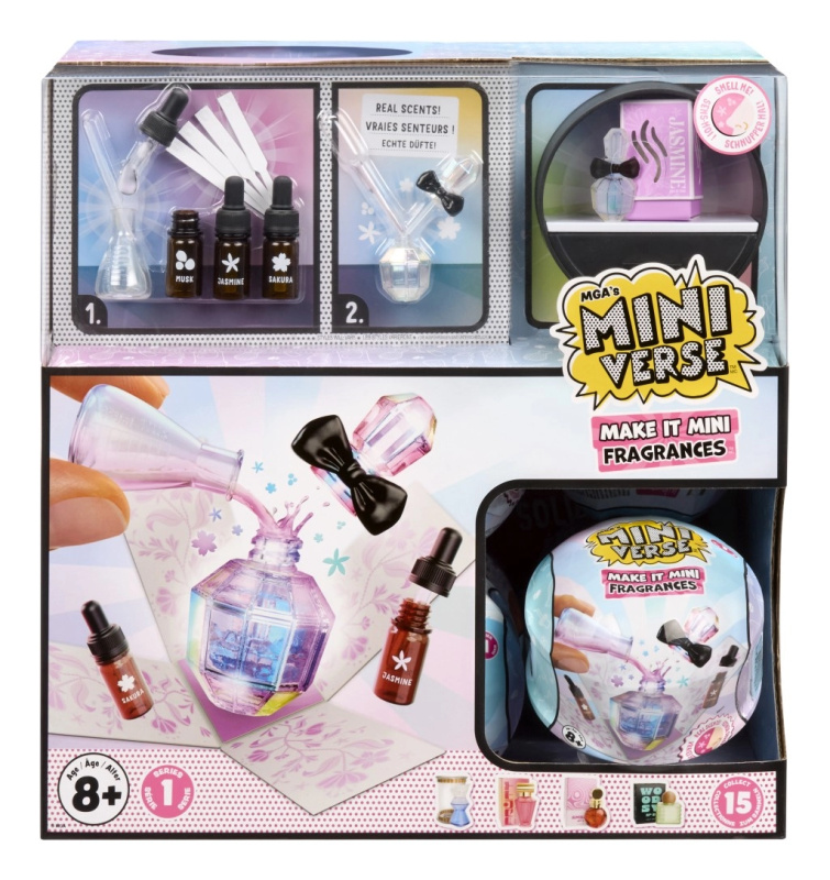 MGA Miniverse Make It Mini vůně – kreativní sada na výrobu parfémů