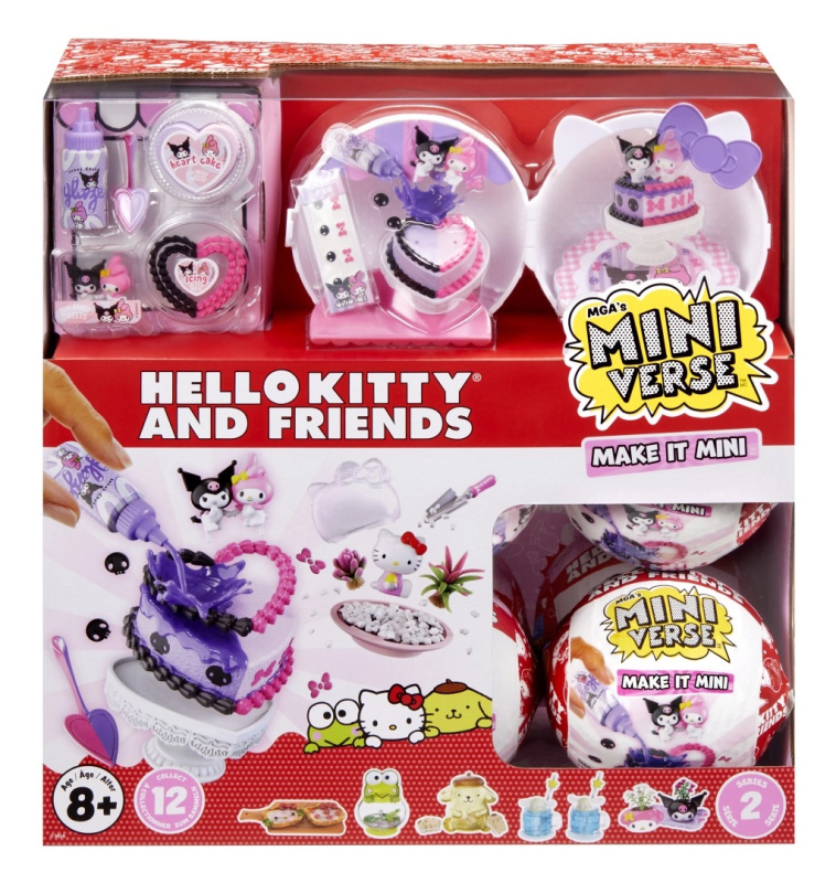 miniverse make it mini hello kitty a přátelé – série 2 kreativní mini set
