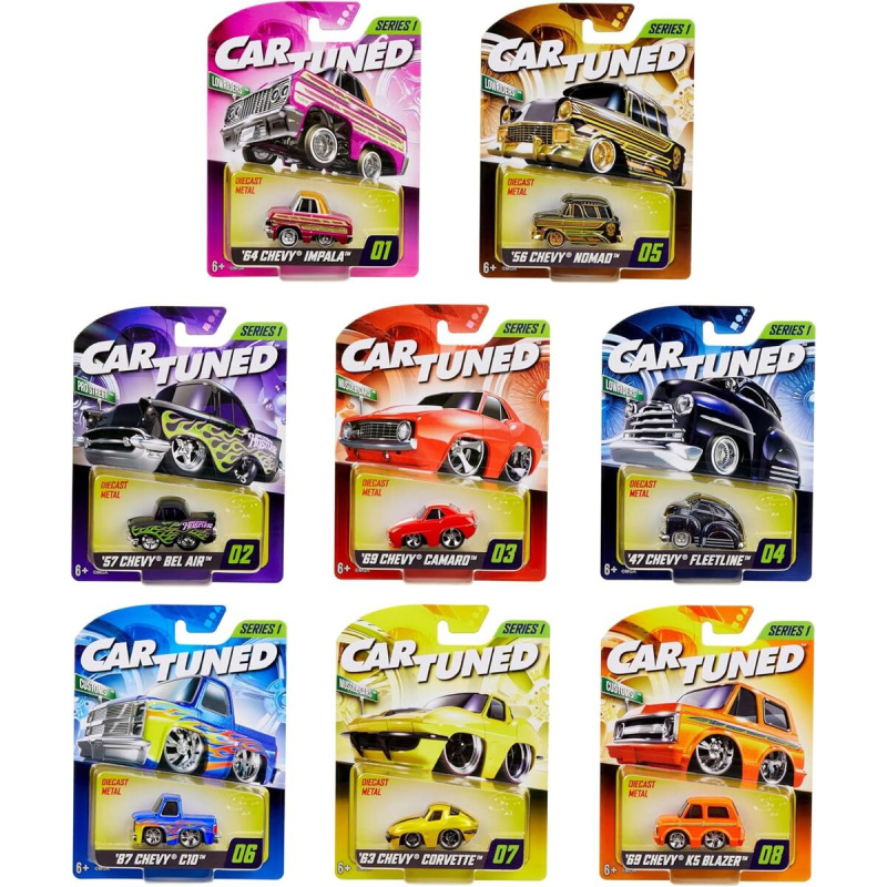 MGA Car Tuned série 1, 8 druhů